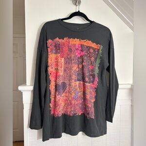 Natural Life Gray Life is Beautiful Boho Tunic Top, like new, women’s XS